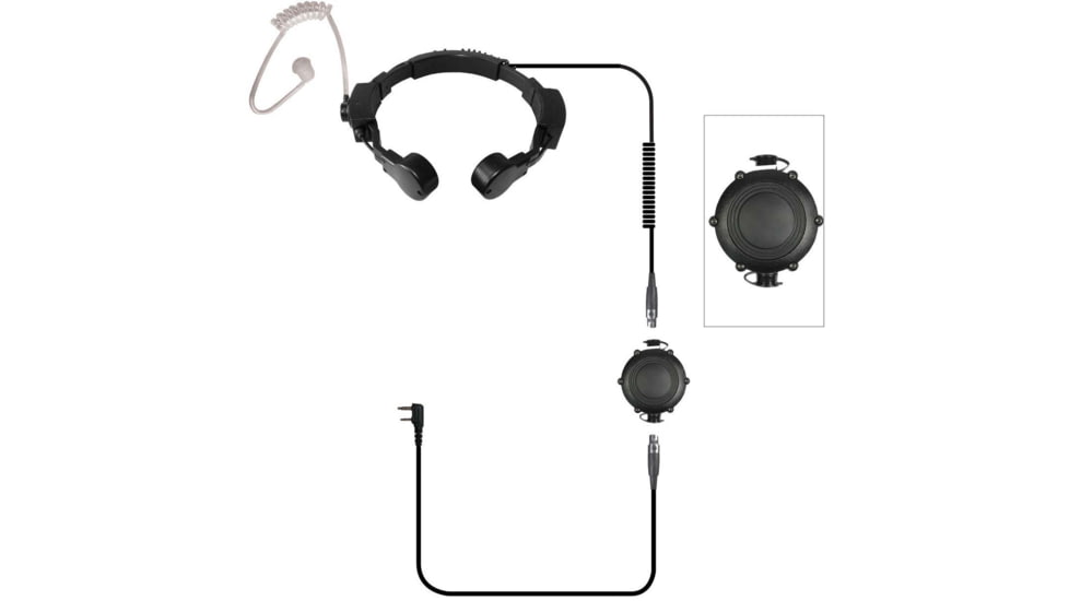 Code Red Assault-mod Waterproof Tactical Throat Mic Headset - CRD23054