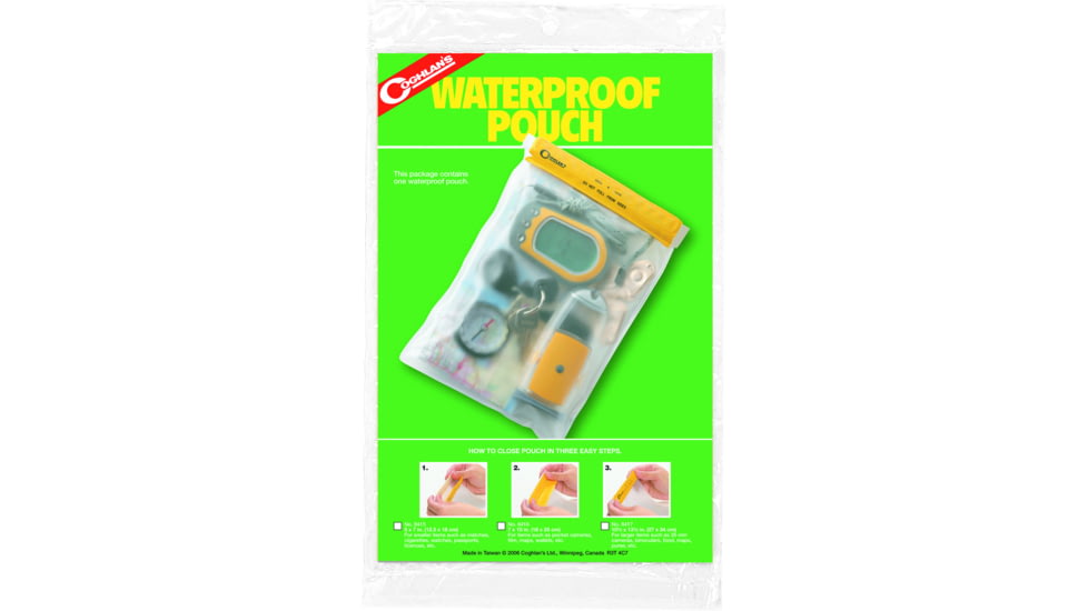 Coghlan's Waterproof Pouch 7inx10in, 8416