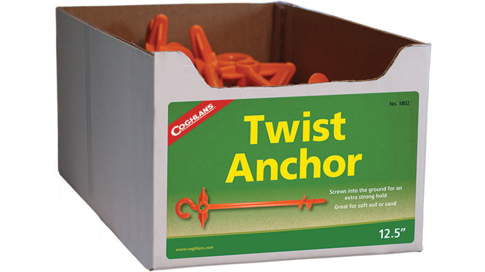 Coghlans Twist Anchor Peg 24pk, 1802 *CASE OF 24