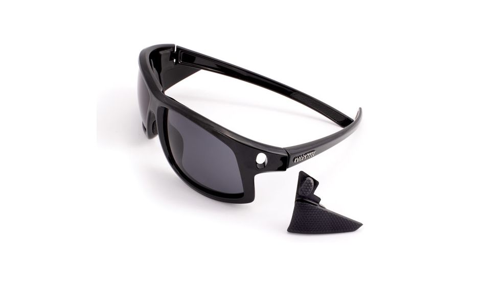 Cold Steel Battle Shades Mark I Sunglasses, Black Gloss Frame, Gray Lens, CS-EW11