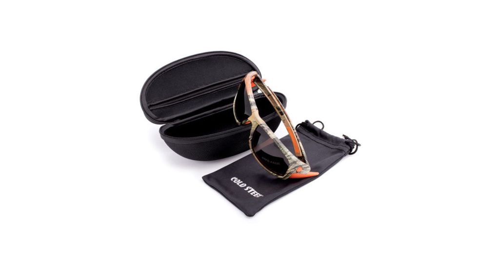 Cold Steel Battle Shades Mark I Sunglasses,Camo Frame,Brown Lens EW12