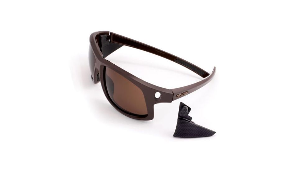 Cold Steel Battle Shades Mark I Sunglasses,Dark Matte Brown,Brown Lens EW13M