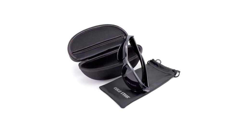 Cold Steel Battle Shades Mark II Sunglasses,Black Gloss Frame,Gray Lens EW21