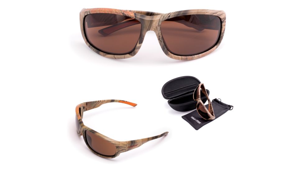 Cold Steel Battle Shades Mark II Sunglasses, Camo Frame, Brown Lens, CS-EW22