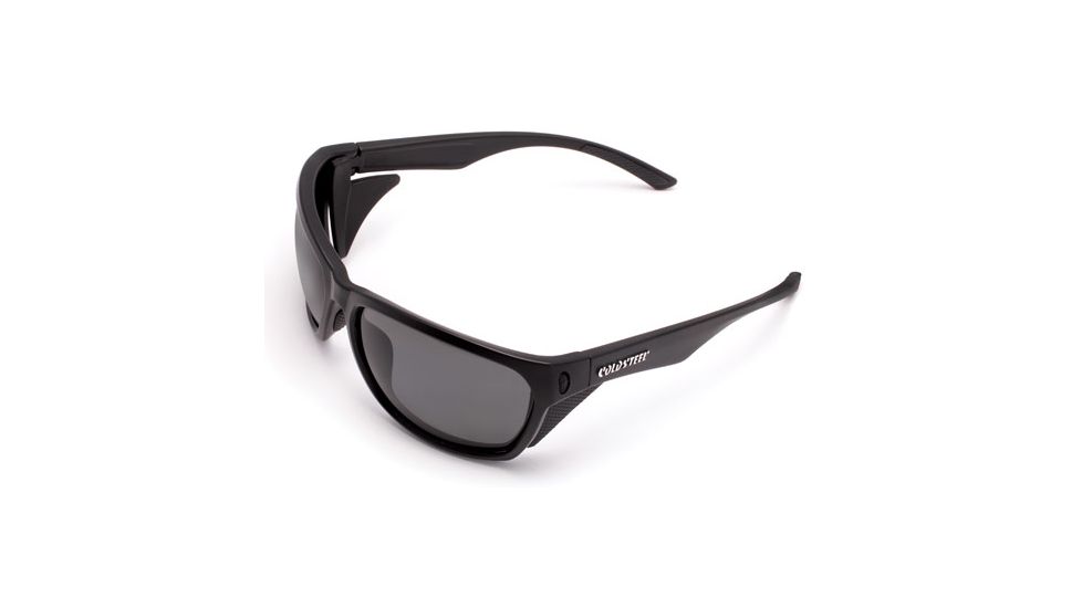 Cold Steel Battle Shades Mark III Sunglasses,Black Matte Frame,Gray Polarized Lens EW31MP