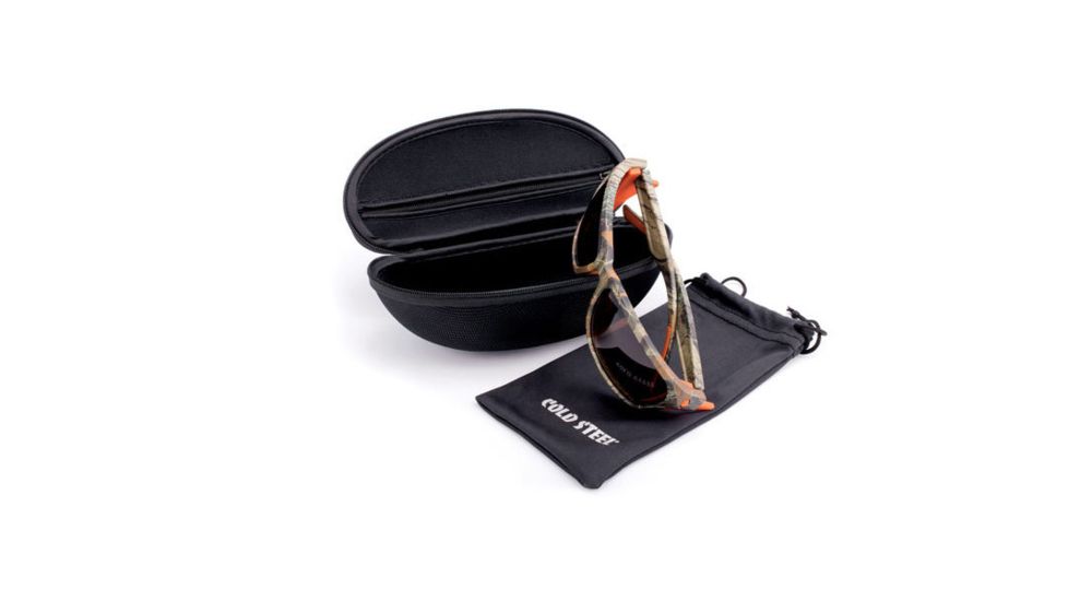 Cold Steel Battle Shades Mark III Sunglasses,Camo Frame,Brown Polarized Lens EW32P