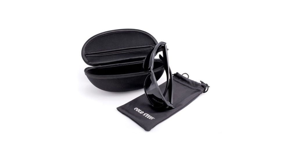 Cold Steel Battle Shades Mark III Sunglasses,Gloss Black Frame,Gray Lens EW31