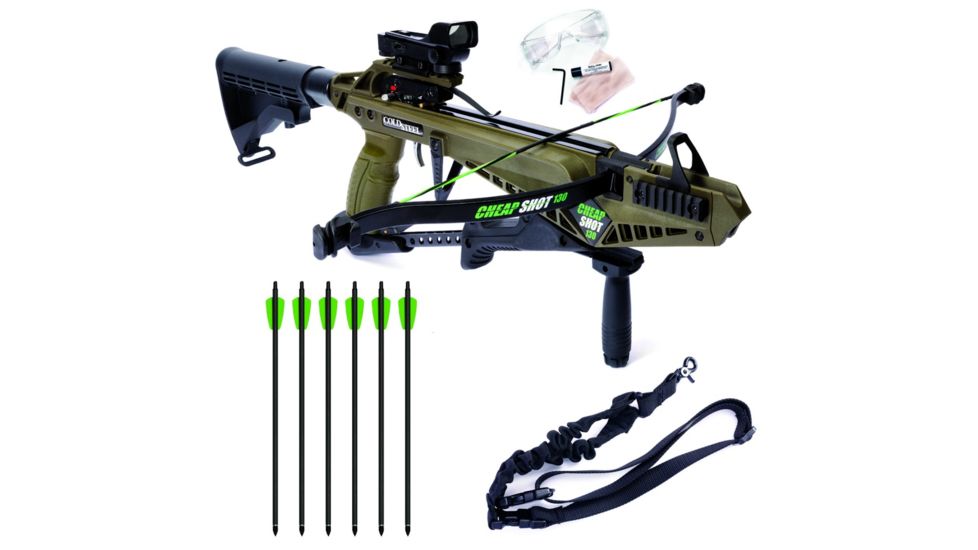 Cold Steel Cheap Shot 130 Crossbow Kit, Carbon Steel, CS-CS13
