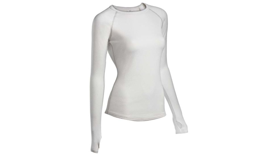 Coldpruf Honeycomb Wmns Crew White Md 45AMWH