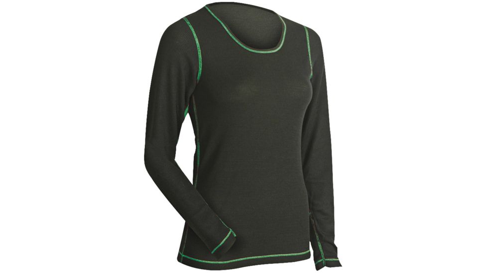 Coldpruf  Pro-t Wmns Top Blk Sm 51A SM BLK/GRN