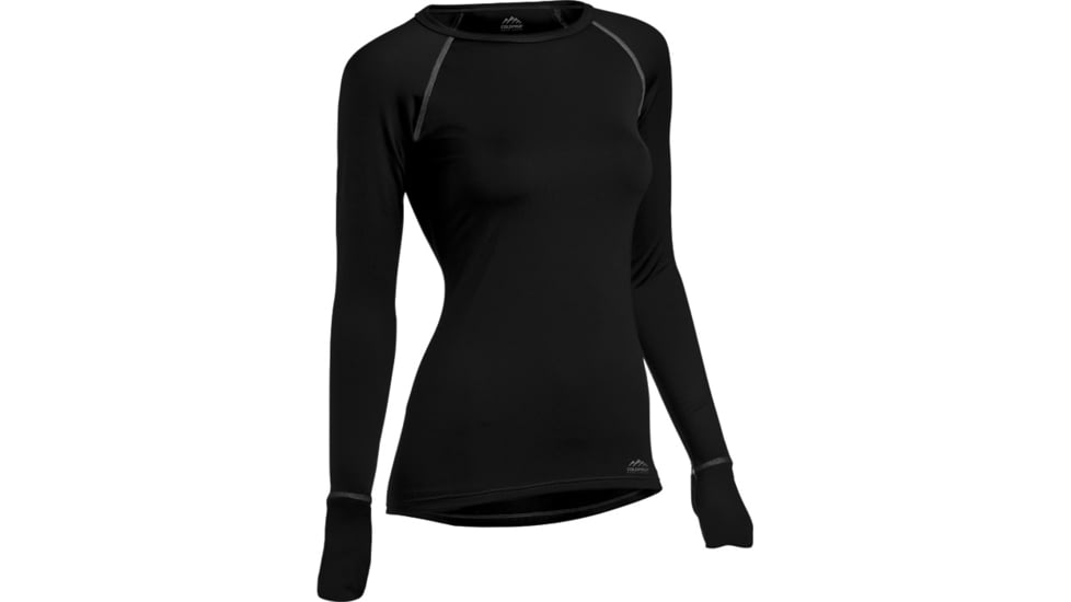 Coldpruf Quest Womens Crew Black Sm 52ASBK