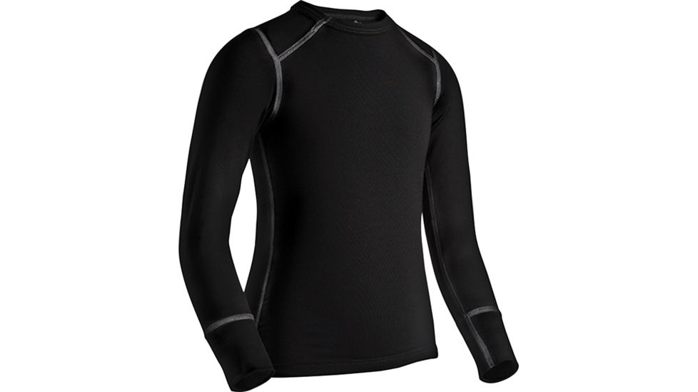 Coldpruf Quest Kids Crew Black Sm 62ASBK
