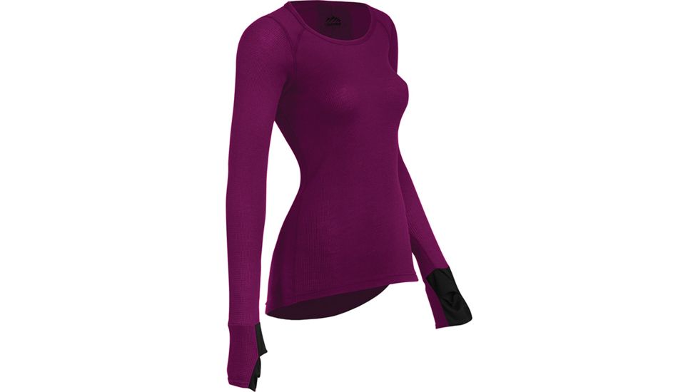 Coldpruf Zephyr Womens Crew Plum Sm 44ASPM