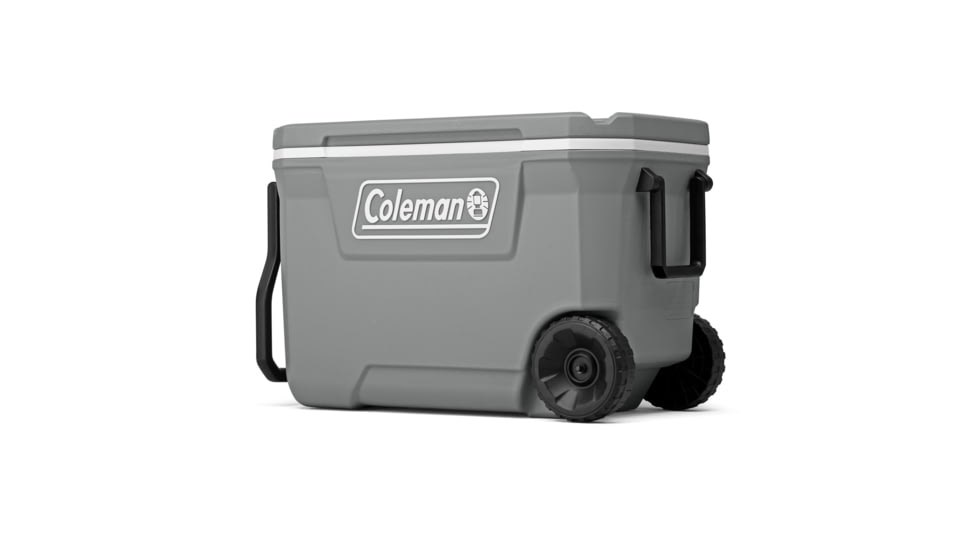 Coleman 316 Series 62-Quart Wheeled Hard Cooler - Ship In Own Container, Rock Gray/White/Rock Gray, CM1010810001-5