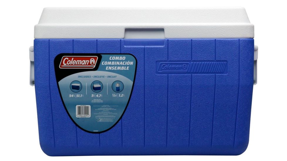 Coleman 54 Quart Cooler Combo W/ 5 Quart Cooler, .3 Gal Cooler, Blue 5295A780G