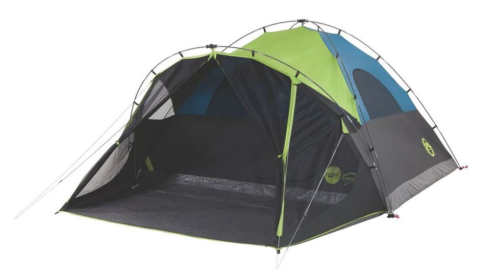 Coleman Carlsbad 6-Person Fast Pitch DarkRoom Tent W/ 10 x 5 ft Screen Room, Black / Green, 10 x 9 ft 2000024290