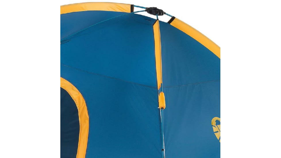 Coleman Flatiron 6-Person Instant Dome Tent W/ Integrated Rainfly, Blue / Gray, 9 x 10 ft 2000024694