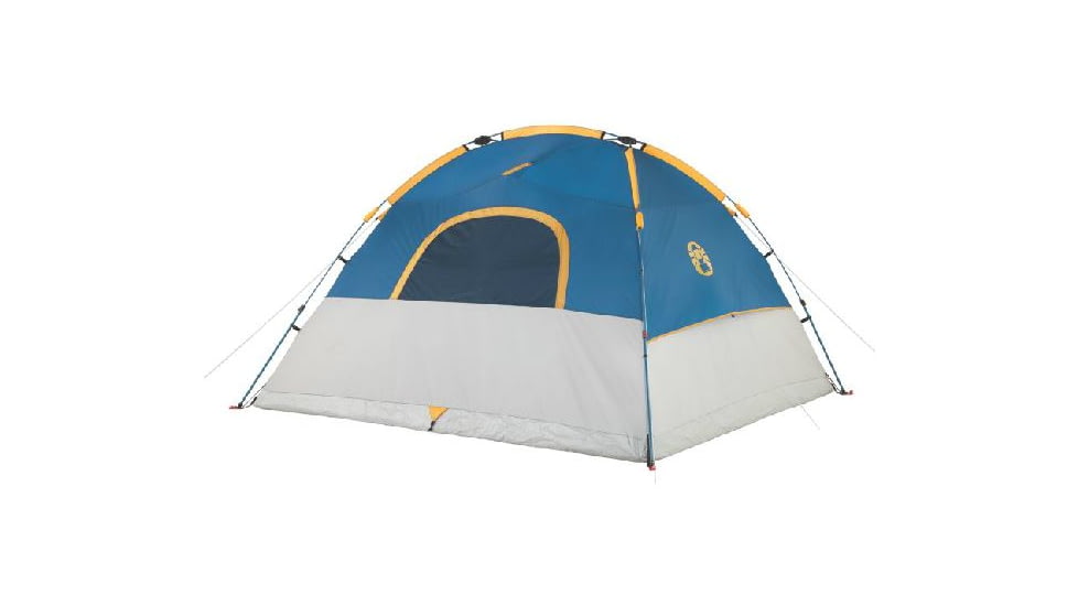 Coleman Flatiron 6-Person Instant Dome Tent W/ Integrated Rainfly, Blue / Gray, 9 x 10 ft 2000024694