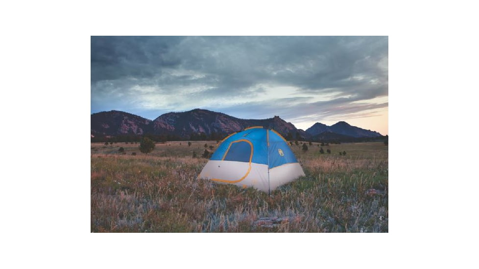 Coleman Flatiron 6-Person Instant Dome Tent W/ Integrated Rainfly, Blue / Gray, 9 x 10 ft 2000024694