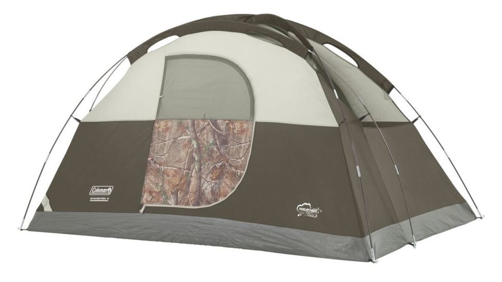 Coleman RealTree Evanston 4-Person Dome Tent / COO2, 9 x 7 ft 2000018082