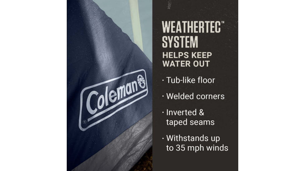 Coleman Skydome Tent 10 Person Blue Nights 5 Minute Setup