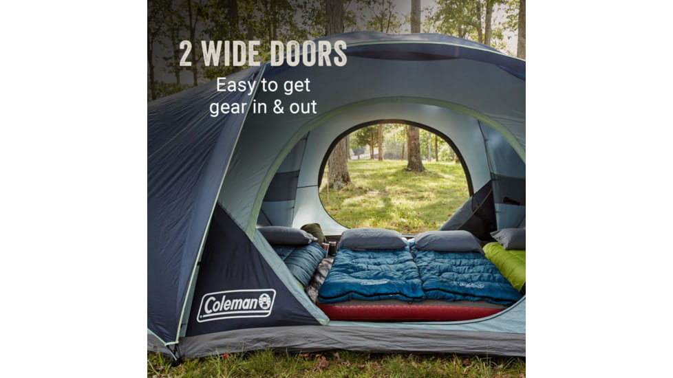 Coleman Skydome Tent 10 Person Blue Nights 5 Minute Setup