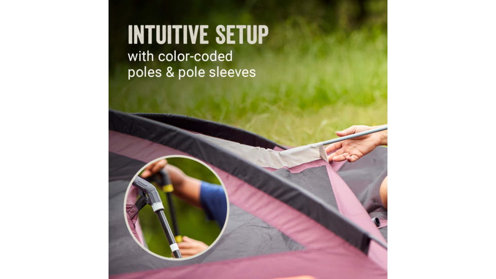 Coleman Skylodge Tent 10 Persn Blackberry W/screen Room