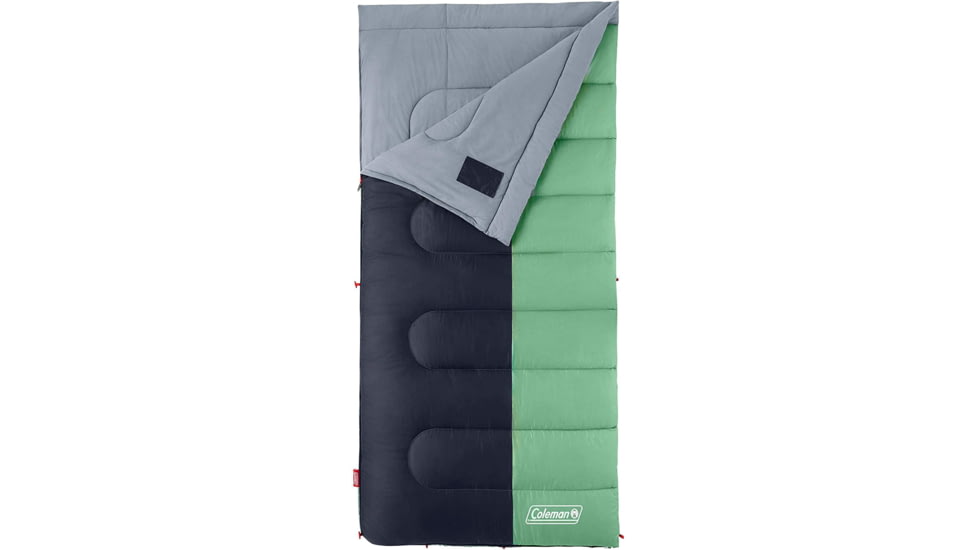 Coleman Biscayne Sleeping Bag, 40F, Big/Tall, Mint/Navy, CM1010410016-2
