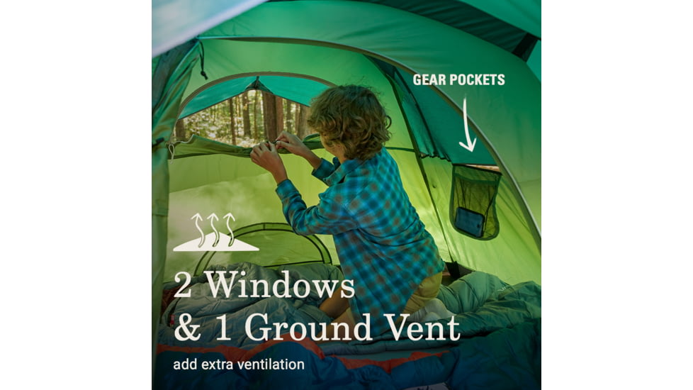 Coleman Sundome Camping Tent - 2 Person, Spruce Green, CM1010110019-9
