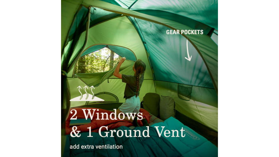 Coleman Sundome Tent 9 X 7 4 Person Spruce Green
