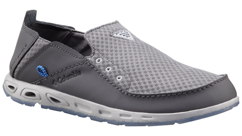 Columbia Bahama Vent Marlin PFG Watersport Shoe - Men's-Light Grey/Vivid Blue-Medium-8