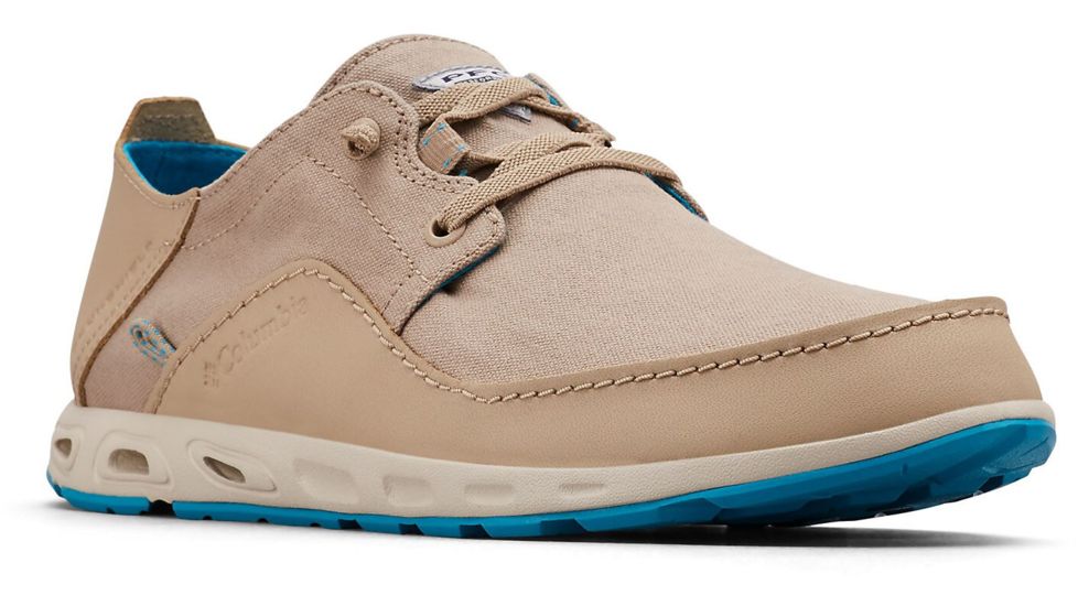 Columbia Bahama Vent Relaxed PFG Boat Shoes - Mens, Oxford Tan, Modern Turq, Medium, 9, 1661511212-9