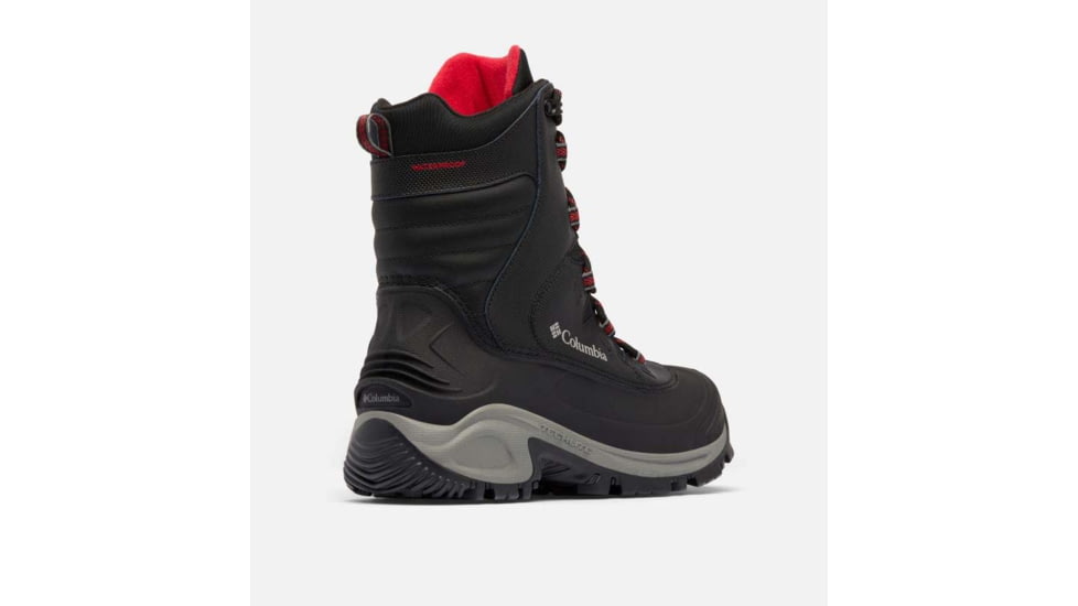 Columbia Bugaboot III Boots - Mens, Black/Bright Red, 11.5 US, 1791221-012-11.5