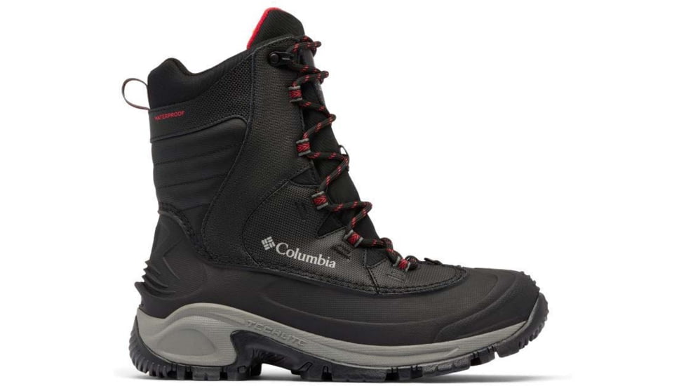Columbia Bugaboot III Boots - Mens, Black/Bright Red, 11.5 US, 1791221-012-11.5