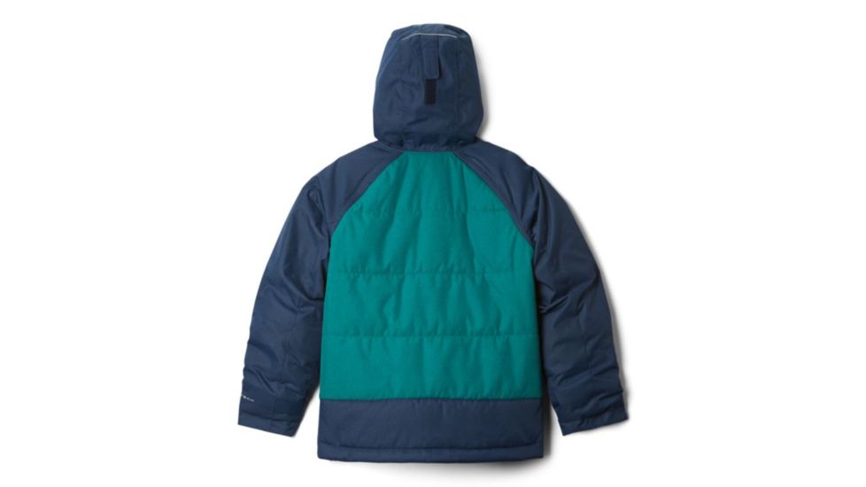 Columbia Casual Slopes Jacket - Boys, Pine Green Heather, Coll Navy Heather, Extra Large, 1801301363-XL