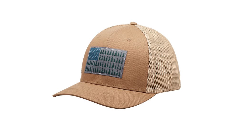Columbia Mesh Tree Flag Ball Cap, Delta, Large/Extra Large, 1837101-257-L/XL