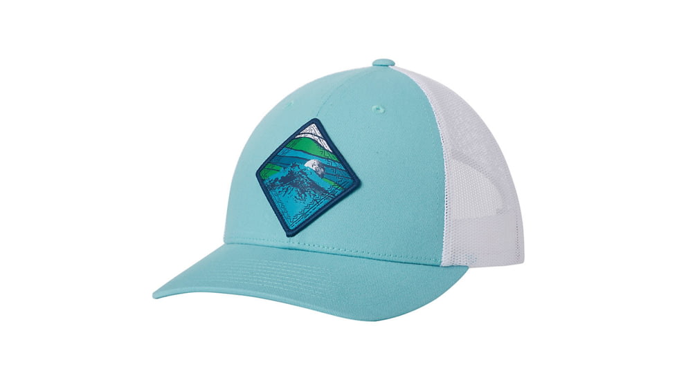 Columbia Women's Snap Back Hat - Women's, Clear Blue, Mountain Patch, One Size, 1768401459-One Size