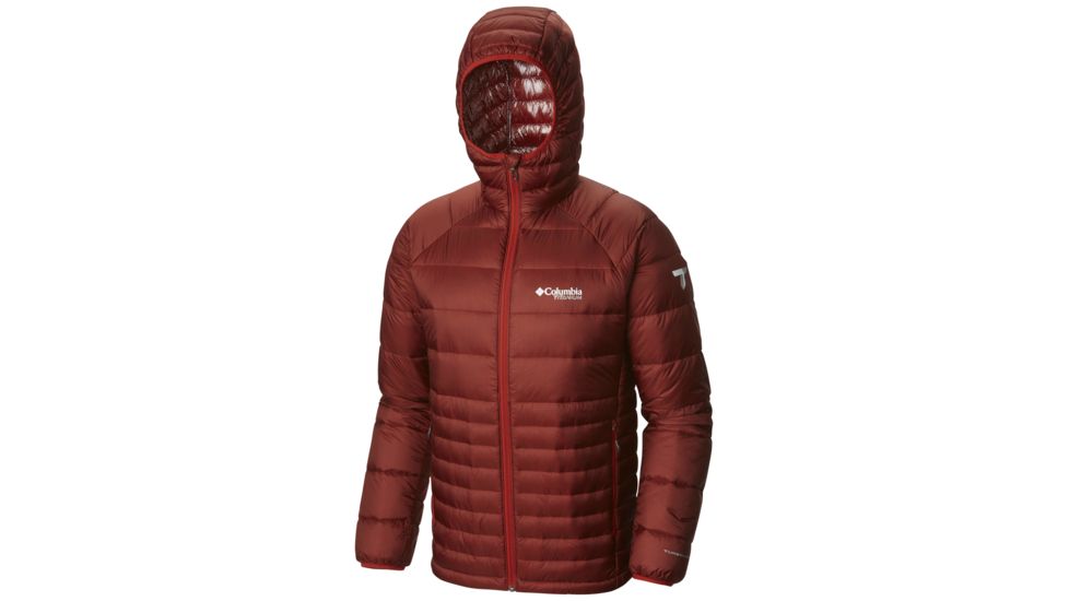 Columbia Diamond 890 TurboDown Jacket - Men's-Deep Rust/Rust Red-Small