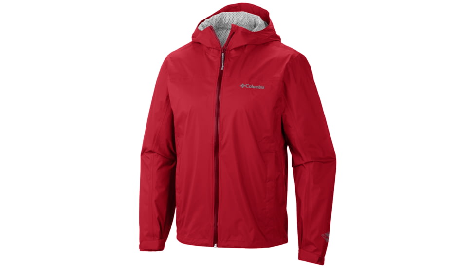 Columbia EvaPOURation Jacket - Men's-Mountain Red-Small