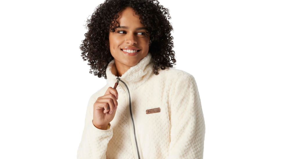 Columbia Fire Side II Sherpa Full Zip Fleece - Womens, Chalk, Medium, 1819791191ChalkM
