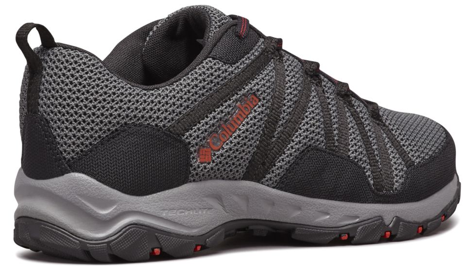Columbia Firecamp Knit Trail Shoes - Mens, Graphite/Fiery Red, Medium, 9.5, 1831931053-9.5
