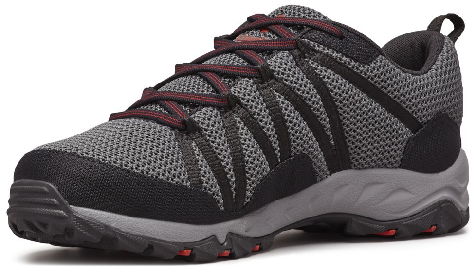 Columbia Firecamp Knit Trail Shoes - Mens, Graphite/Fiery Red, Medium, 9.5, 1831931053-9.5