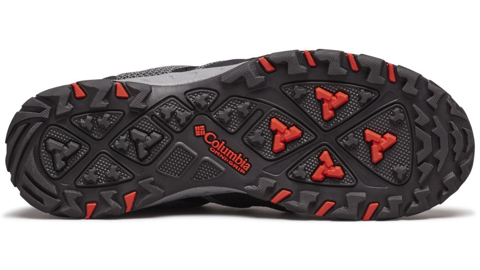 Columbia Firecamp Knit Trail Shoes - Mens, Graphite/Fiery Red, Medium, 9.5, 1831931053-9.5