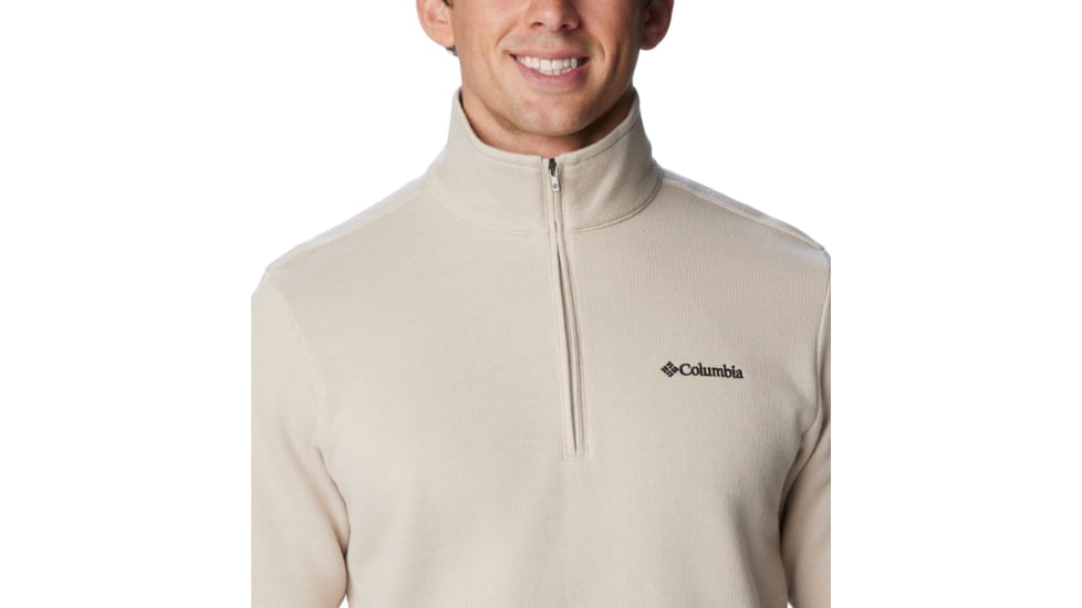 Columbia Great Hart Mountain III Half Zip Sweatshirt - Mens, Dark Stone Heather, Large, 1625231279DrkStnHthL