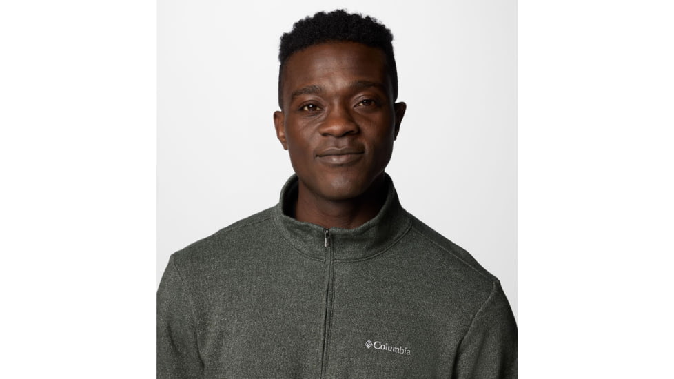 Columbia Great Hart Mountain III Half Zip Sweatshirt - Mens, Greenscape Heather, Large, 1625231366-L