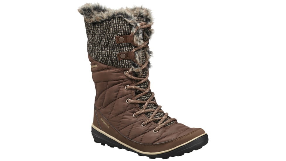Columbia Heavenly Omni-Heat Knit Winter Boot - Women's-Tobacco/Dark-Medium-6