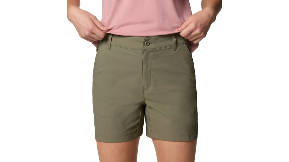 Columbia Leslie Falls Short II - Womens, Stone Green, 8 5, 2126061397-397-8-5
