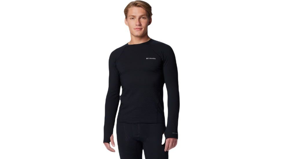 Columbia Omni-Heat Helix Baselayer Crew - Mens, Black, Large, 2095011010-L