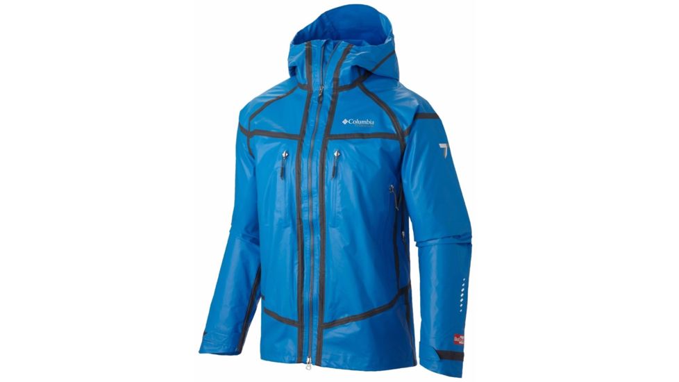 Columbia OutDry Ex Platinum Tech Shell Jacket - Men's-Hyper Blue-Small