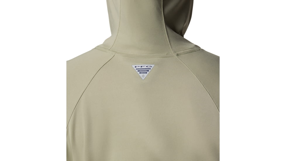 Columbia PFG Tidal Tee II Hoodie - Womens, Smokey Sage, L, 2113691-381-L